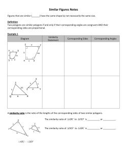 Similar Figures Notes