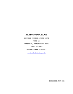 Catalog - Bradford School