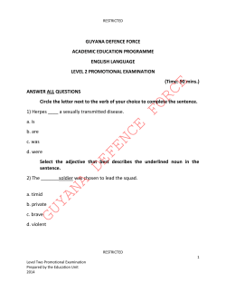 Level 2 English Promotional Exam