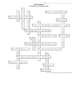 Soil Crossword Key