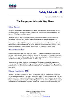 The Dangers of Industrial Gas Abuse