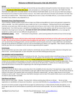 General Information for club facilities