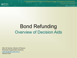 Bond Refunding
