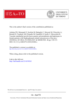 iris - AperTO This is the author`s final version of the