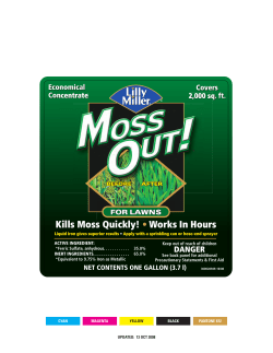 Kills Moss Quickly! &bull; Works In Hours i kl k