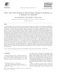 Does short-term heating of forest humus change its