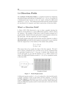 1.4 Direction Fields
