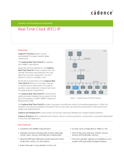 Real Time Clock (RTC)