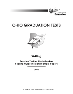 OHIO GRADUATION TESTS