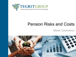 Pension Risks and Costs