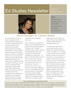 Ed Studies Newsletter - Eastern Michigan University
