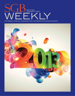 The Weekly Digital Magazine for the Sporting Goods