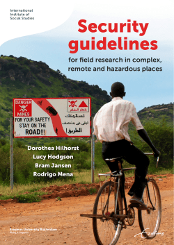 Security guidelines