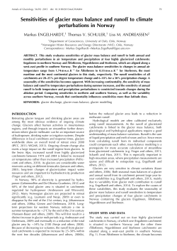 Sensitivities of glacier mass balance and runoff to climate