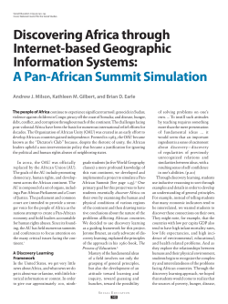 Discovering Africa through Internet