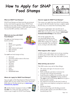 How to Apply for SNAP Food Stamps