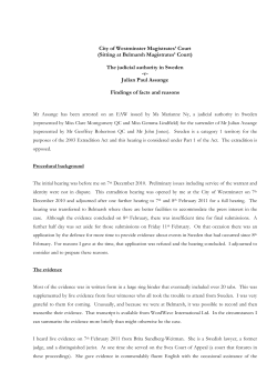 The judicial authority in Sweden -v