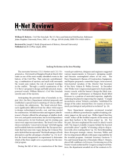 Seeking Perfection in the Iron Warship - H-Net