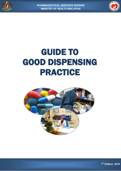 Guide to Good Dispensing Practice 2016