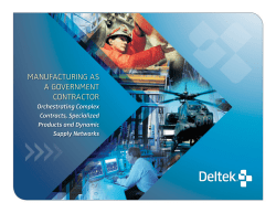manufacturing as a gOvernment cOntractOr