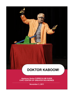 doktor kaboom! - Des Moines Performing Arts