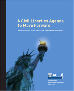 A Civil Liberties Agenda To Move Forward