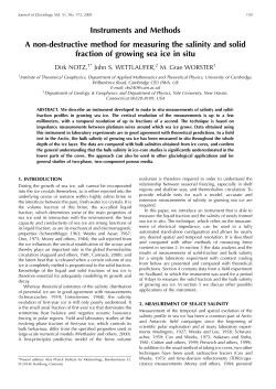 Instruments and Methods A non-destructive method for measuring
