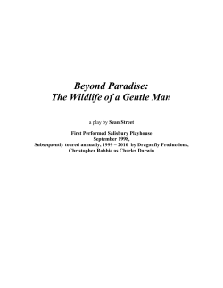 Beyond Paradise - A Play about Charles Darwin
