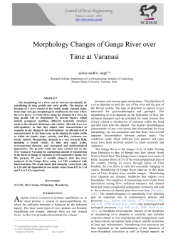 Morphology Changes of Ganga River over Time at