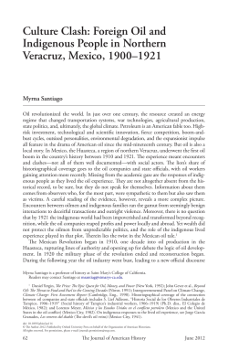 Culture Clash: Foreign Oil and Indigenous