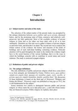 Introduction - Ostia