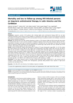 Mortality and loss to follow-up among HIV-infected persons
