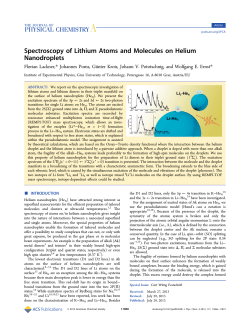 Spectroscopy of Lithium Atoms and Molecules on Helium