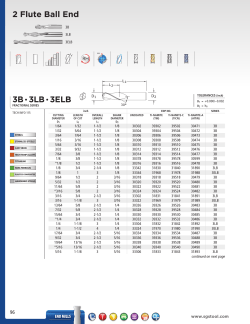 2 Flute Ball End 3B &bull;3LB &bull;3ELB
