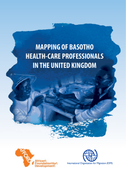 mapping of basotho health-care professionals in the united kingdom