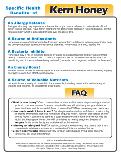 Health Benefits and FAQ Sheet