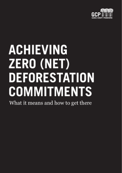 commit to zero deforestation