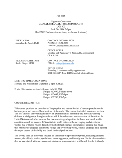 Syllabus - LBJ School of Public Affairs