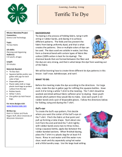 Terrific Tie Dye - University of Wisconsin