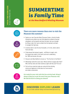 Family Take-Along Guide - New Bedford Whaling Museum