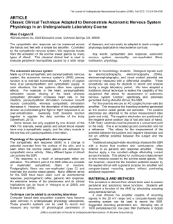 Classic Clinical Technique Adapted to Demonstrate Autonomic
