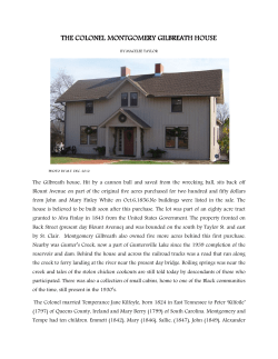 the colonel montgomery gilbreath house