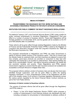media statement transforming the insurance sector