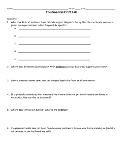 Continental Drift Lab - cms16-17