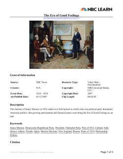 The Era of Good Feelings