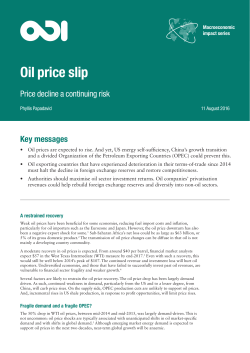 Oil price slip - Overseas Development Institute