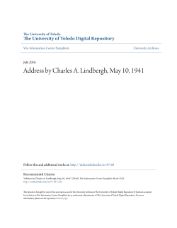 Address by Charles A. Lindbergh, May 10, 1941