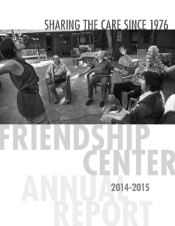 friendship center annual report