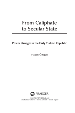 From Caliphate to Secular State