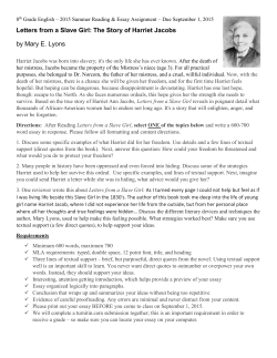 Letters from a Slave Girl: The Story of Harriet Jacobs by Mary E. Lyons